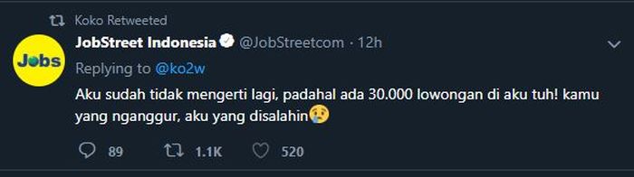 Demonstran 22 Mei mayoritas pengangguran, cuitan Jobstreet Indonesia pun mendramatisir sebagai responnya.