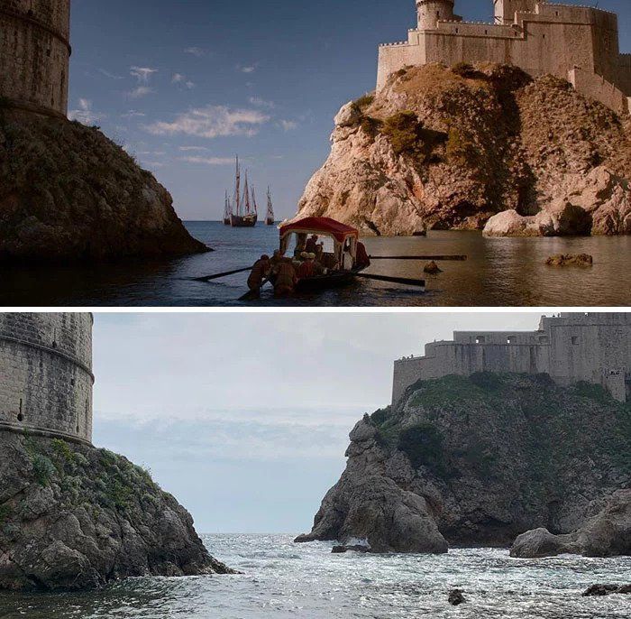 Penampakan lokasi dalam serial Game of Thrones di dunia nyata