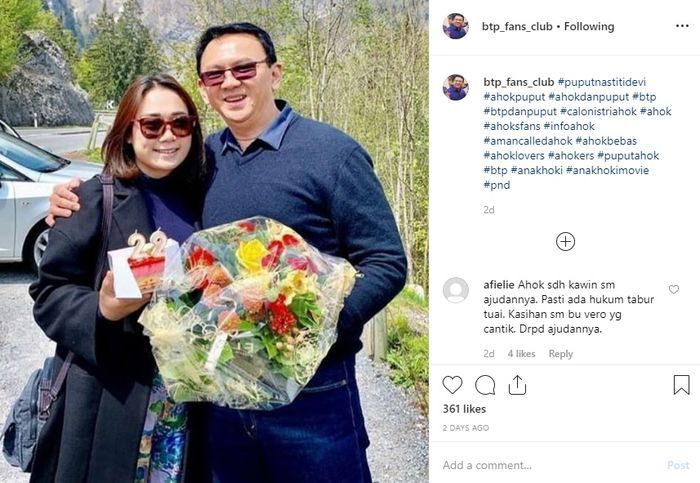 Ahok kepergok semakin mesra dengan Puput Nastiti Devi
