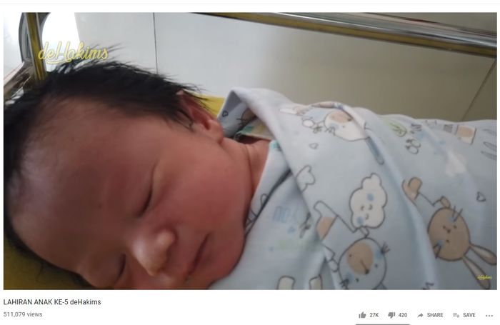 Dzaki Anak Kelima Irfan Hakim dan Della Sabrina
