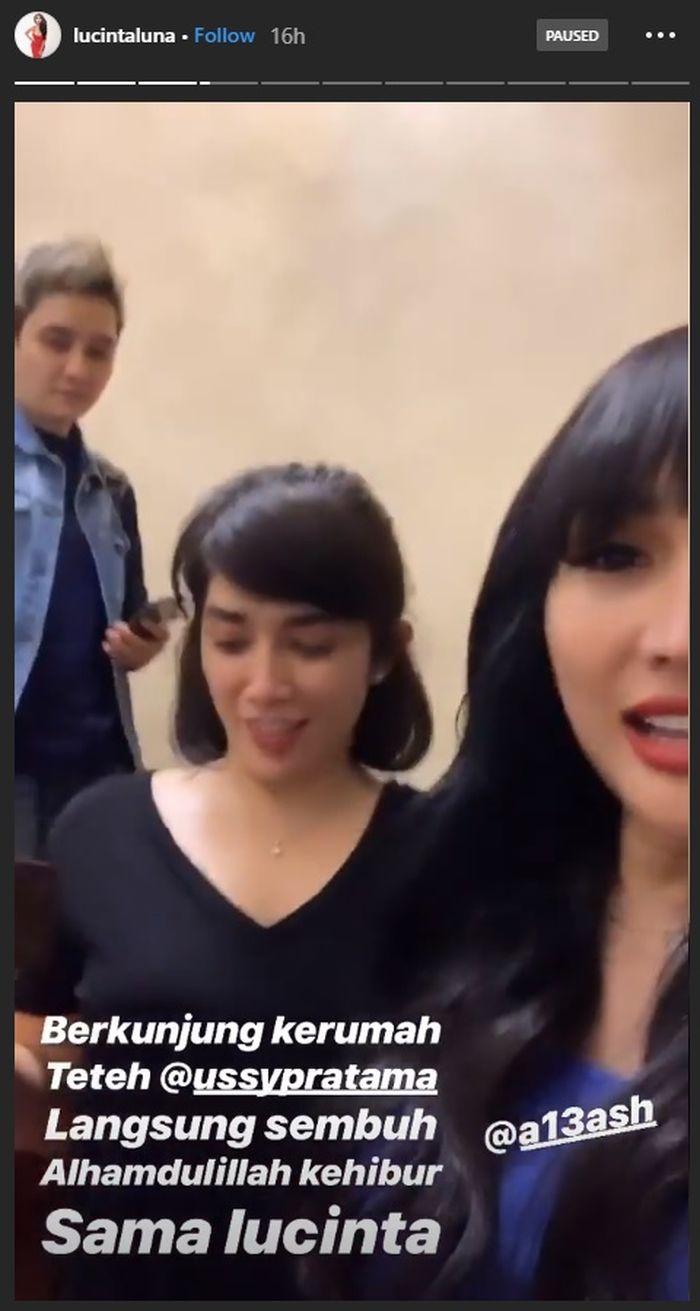 Lucinta Luna dan Ussy Sulistiawaty