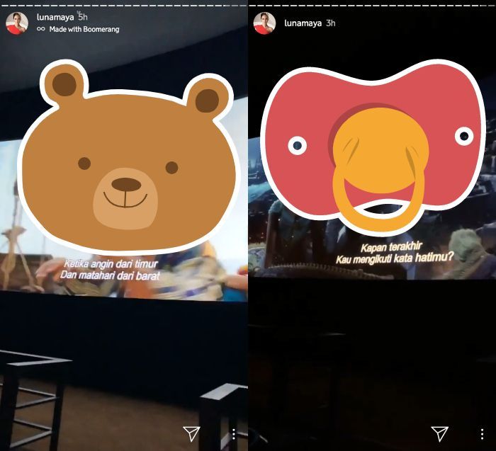 Unggahan Instagram Sory <a href='https://pontianak.tribunnews.com/tag/luna-maya' title='Luna Maya'>Luna Maya</a> yang berisi cuplikan adegan <a href='https://pontianak.tribunnews.com/tag/film' title='film'>film</a> <a href='https://pontianak.tribunnews.com/tag/aladdin' title='Aladdin'>Aladdin</a>