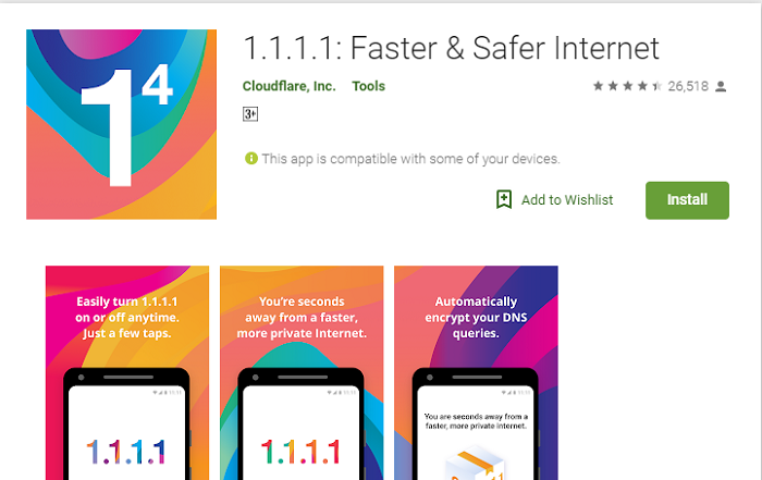 1.1.1.1: Faster & Safer Internet