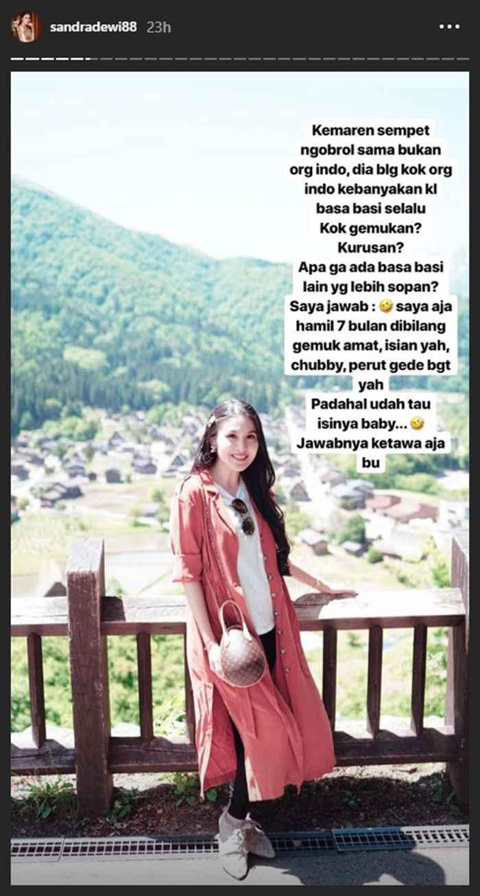 Sandra Dewi mendapat bully-an di kehamilan 7 bulannya.