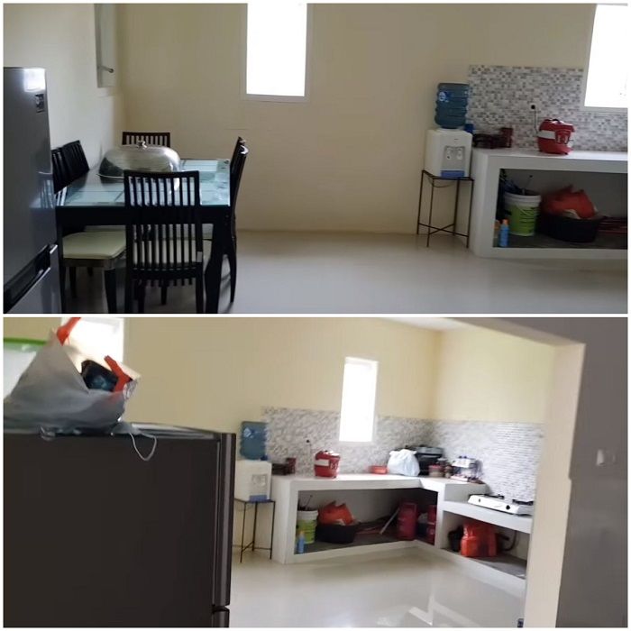 Dapur dan ruang makan untuk ART Bu Dendy