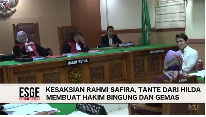 Kesaksian yang diberikan Tante Hilda Vitria membuat Hakim geram