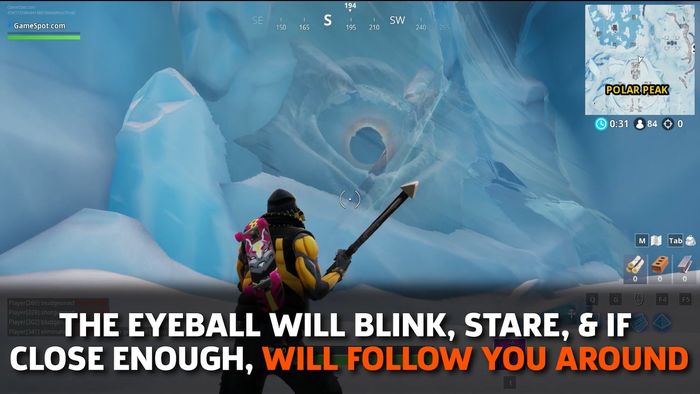 The eyes of a gigantic monster that began to appear on Polar Peak