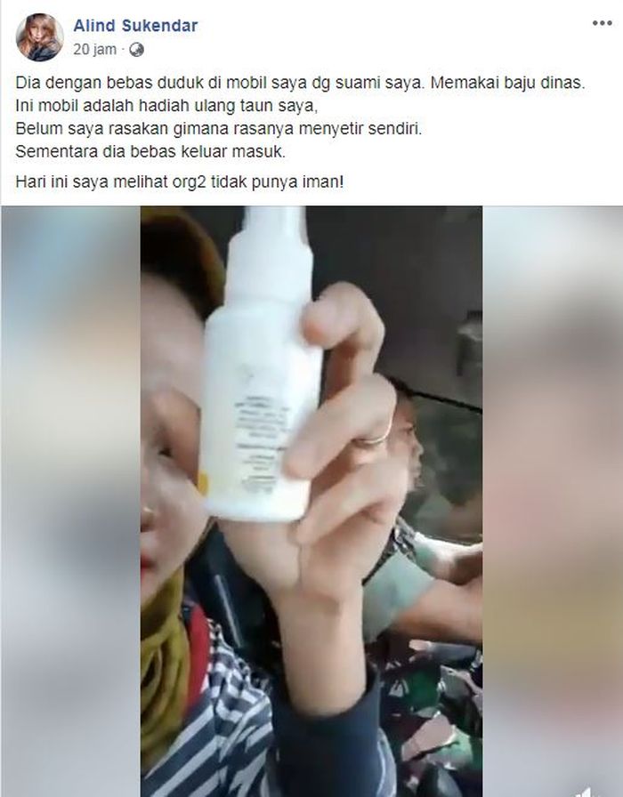 NH kerap memakai mobil kado ulang tahun untuk istri TNI