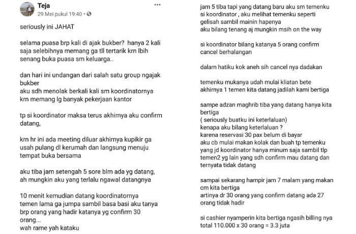 Curahan hati Teja