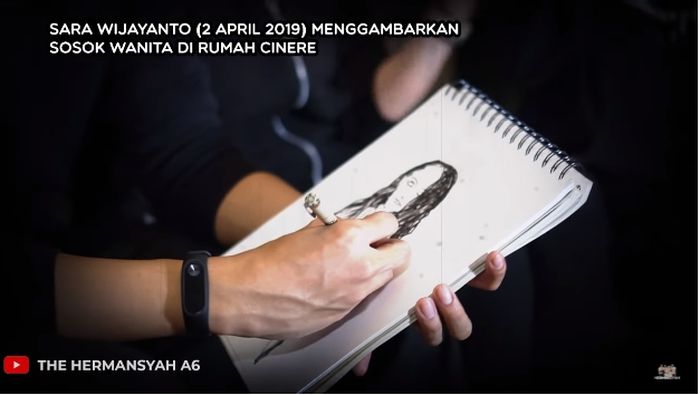 Sosok wanita yang sebut kuntilanak yang digambarkan oleh Sara Wijayanto