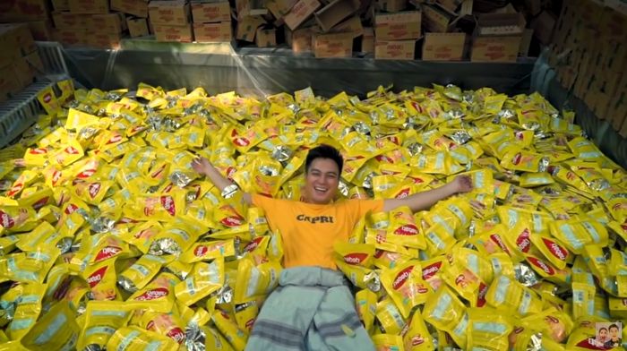 Kolam wafer buatan Baim untuk Paula