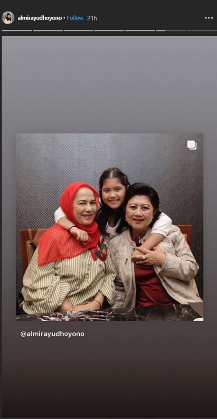 Potret Almira saat makan bersama Ani Yudhoyono