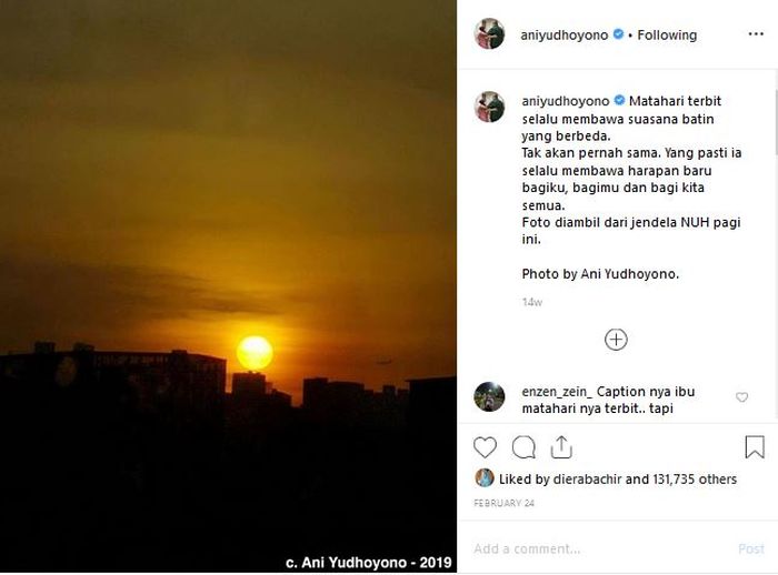 Dari Alam Hingga Kedekatan Keluarga Ini 6 Karya Jepretan Ani Yudhoyono Yang Hobi Fotografi Semua Halaman Nova<script async src=