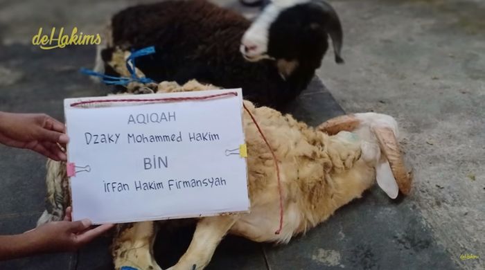 Aqiqah dan pemberian nama untuk putra kelima Irfan Hakim