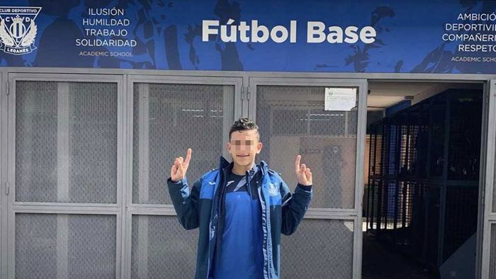 Putra Jose Antonio Reyes, Jose Antonio Jr, saat di akademi Leganes