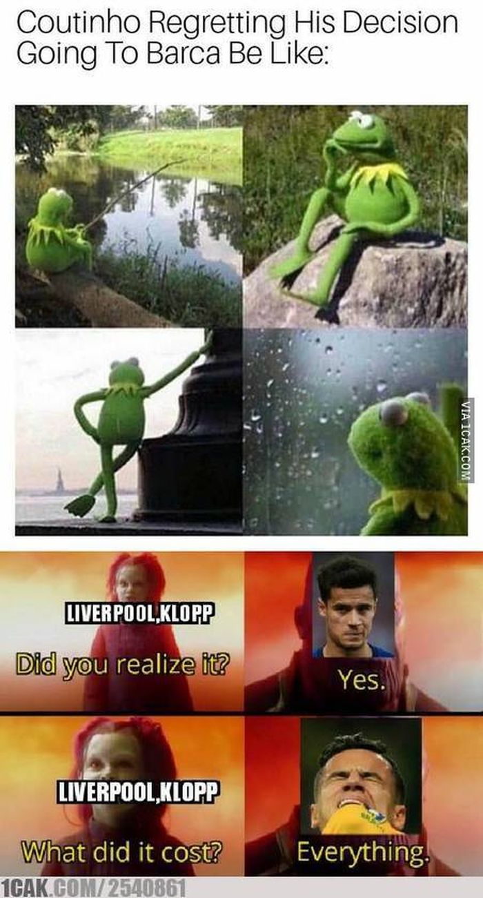 Philippe Coutinho Dihujani Meme Karena Tinggalkan Klub Yang Justru