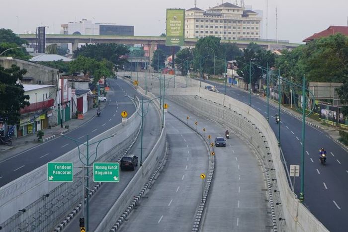Jalanan Jakarta saat Idul Fitri
