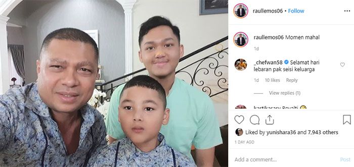 Raul menganggap foto ini adalah momen langka
