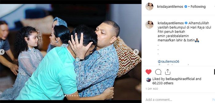 Momen indah saat Raul mencium kening Azriel saat sungkeman