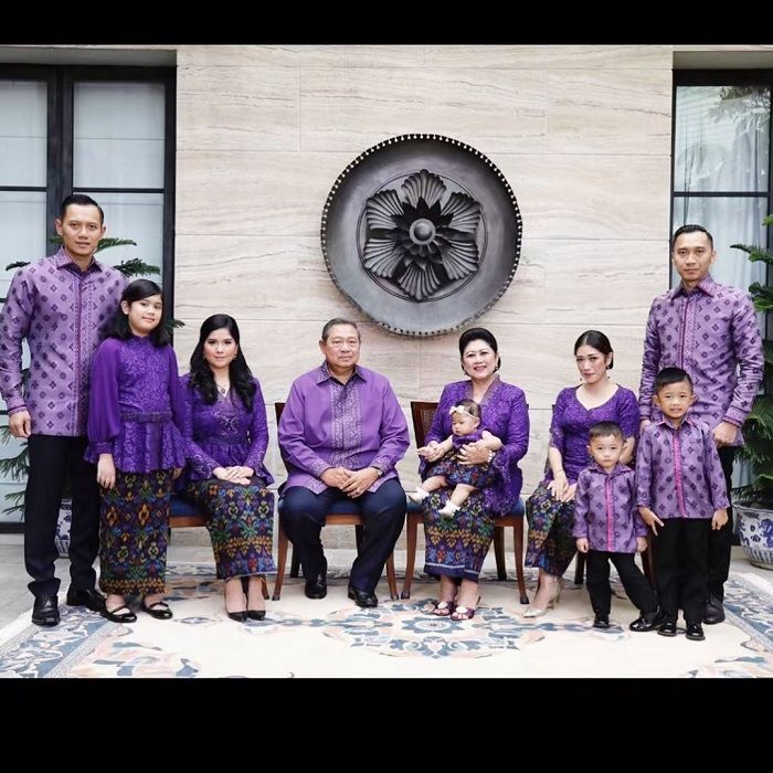 Foto Lebaran keluarga Yudhoyono di tahun 2018 tatkala Ani