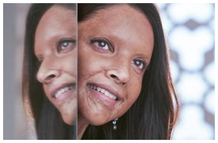 Deepika Padukone di poster Chhapaak.