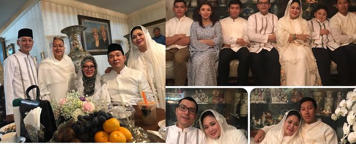 Suasana lebaran di keluarga Cendana.
