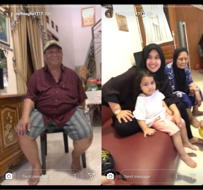 Raffi Ahmad mengunjungi keluarga Olga Syahputra saat Lebaran