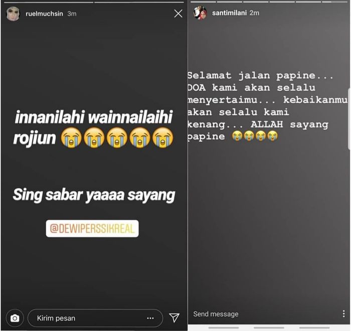 Unggahan lambe turah atas meninggalnya ayah Dewi Perssik