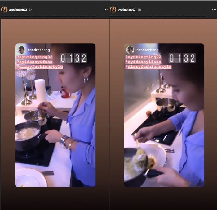Penampilan <a href='https://pontianak.tribunnews.com/tag/ayu-ting-ting' title='Ayu Ting Ting'>Ayu Ting Ting</a> saat <a href='https://pontianak.tribunnews.com/tag/masak' title='masak'>masak</a> mi instan