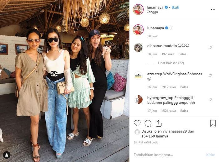 Luna Maya dan adik Faisal Nasimuddin