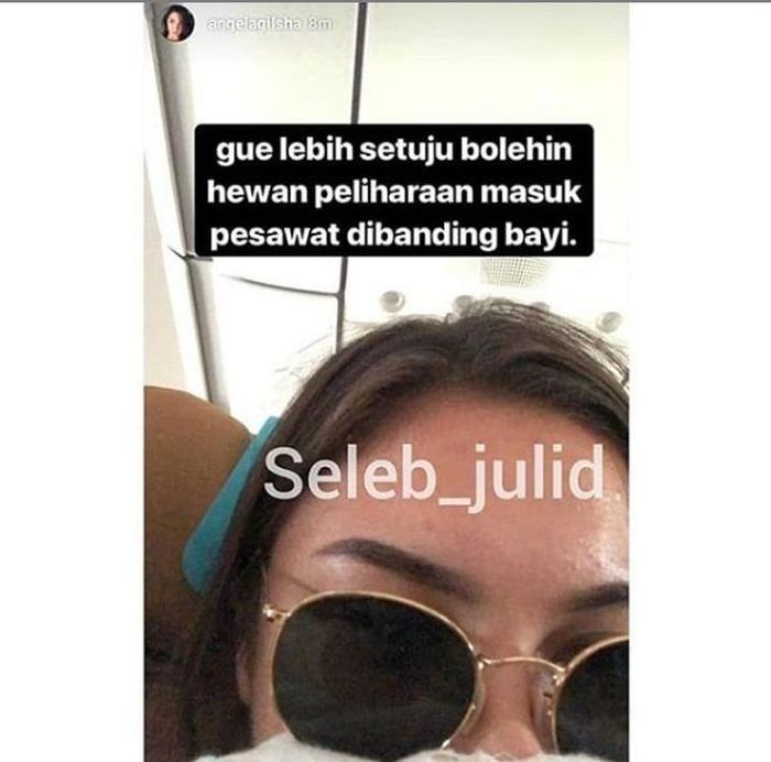 Angela Gilsha Tuai Kritik Usai Bandingkan Bayi dengan Hewan