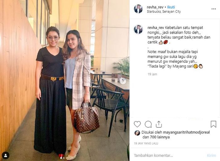 Pertemuan tak sengaja antara Mayangsari dengan sang penggemar.