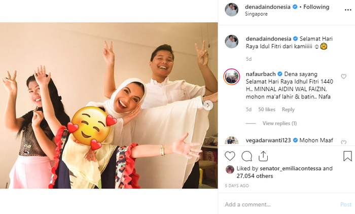 Denada lebaran di Singapura