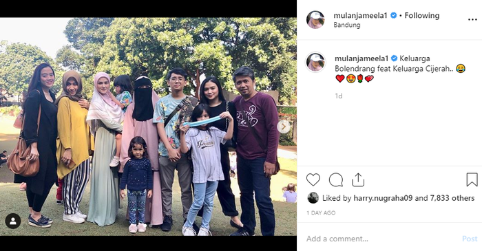 Mulan Jameela lebaran di Bandung