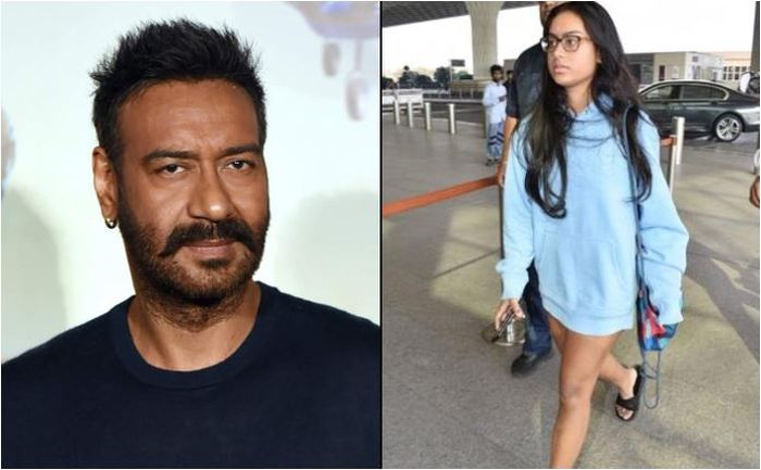 Ajay Devgan (kiri), Nysa Devgan (kanan) (Grid.id/tangkap layar koimoi.com)
