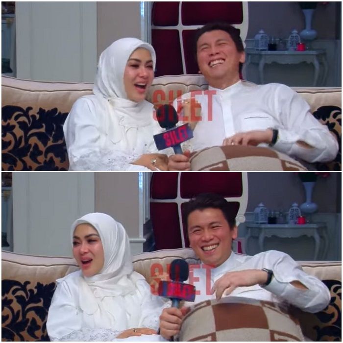 Reino Barack terlihat tertawa terpingkal-pingkal
