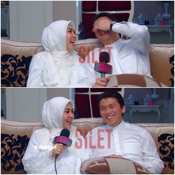 Reino Barack dan Syahrini tertawa terbahak