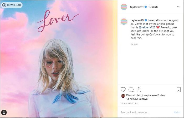 Sampul Album Taylor Swift  