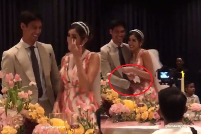 Netizen salah fokus ketika Richard Kyle mengelus perut Jessica Iskandar