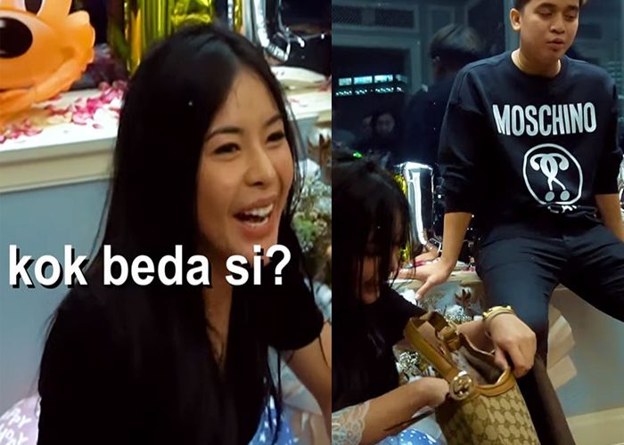 Elvia curiga kalau tas ini adalah KW
