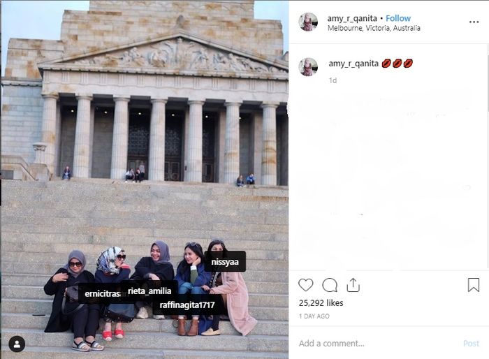Kekompakan Amy Qanita dan Rieta Amilia.