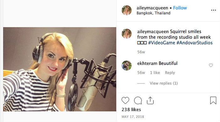 Mantan pacar Richard Kyle sedang rekaman
instagram.com/aileymacqueen/