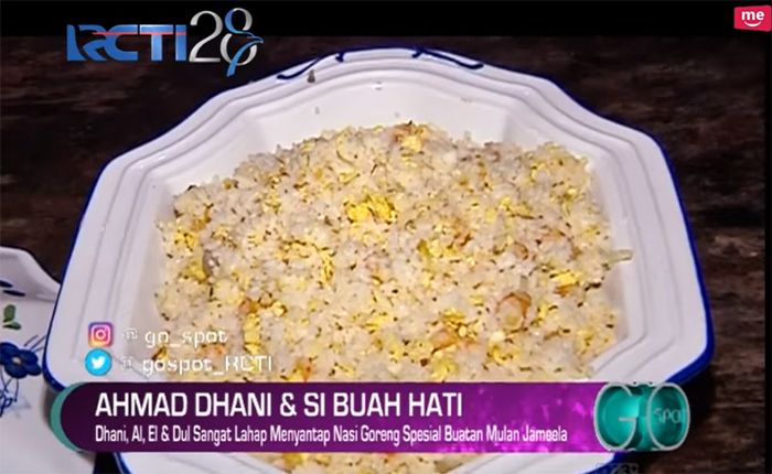 Nasi goreng ala <a href='https://pontianak.tribunnews.com/tag/mulan-jameela' title='Mulan Jameela'>Mulan Jameela</a>