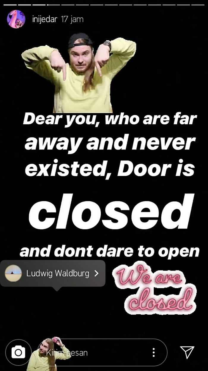 Jessica Iskandar memberi peringatan kepada Ludwig Waldburg.