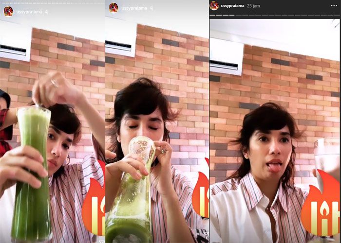 Rela minum jus seledri