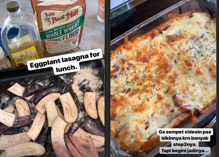Nana Mirdad buat menu spesial, Lasagna Terong