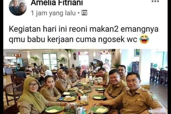 PNS Tangerang yang viral gara-gara hina babu di Facebook panen hujatan dan cacian dari netizen. Alami beban psikis, Amelia Fitriani disebut makin kurus.