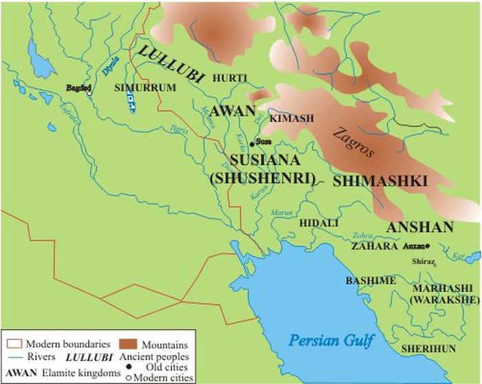 Wilayah Lullubi di daerah <a href='https://travel.tribunnews.com/tag/mesopotamia' title='Mesopotamia'>Mesopotamia</a>