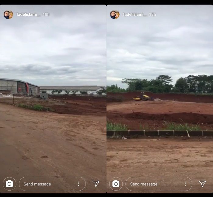 Unggahan Insta story Fadel Islami