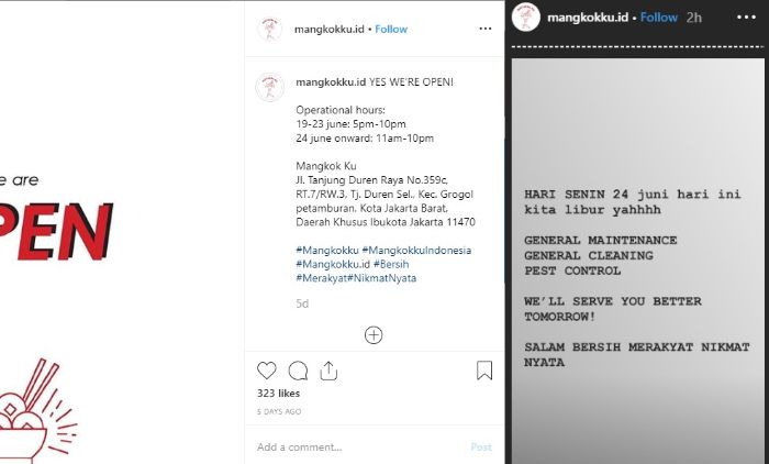 Restoran baru Chef Arnold dan dua anak Presiden Jokowi tutup sementara.